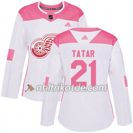 Detroit Red Wings Trikot Tomas Tatar 21 Adidas 2017-2018 Weiß Pink Fashion Authentic - Dame Detroit Red Wings Trikot Tomas Tatar 21 Adidas 2017-2018 Weiß Pink Fashion Authentic - Dame